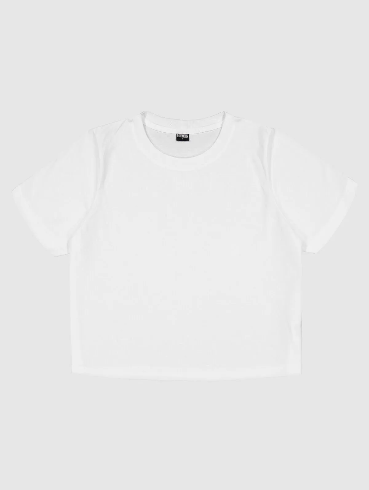 Cropped T-Shirt White sold by Ivalo.com product image thumbnail 4