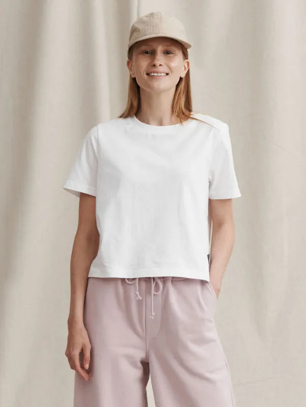 Cropped T-Shirt White sold by Ivalo.com