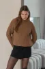 Recycled Wool Turtleneck Sweater Brown sold by Ivalo.com