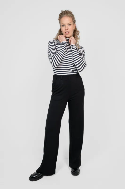 Wide Leg Jersey Pants Black sold by Ivalo.com