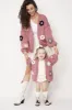 Flower Handmade Sweater Dark Pink sold by Ivalo.com