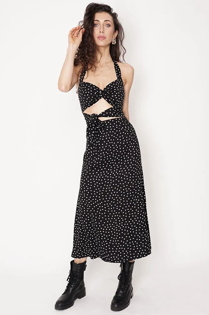 Feme Viscose Skirt Polka Dot Black sold by Ivalo.com product image thumbnail 3