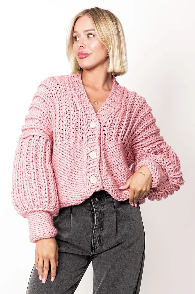 Ava Handmade Sweater Pink sold by Ivalo.com