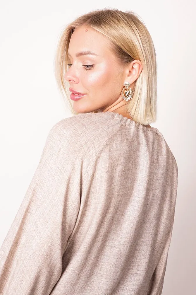 Skye Tie Blouse Beige sold by Ivalo.com product image thumbnail 5