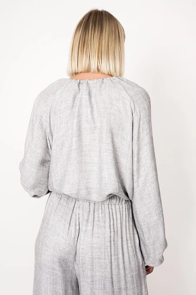 Skye Tie Blouse Grey sold by Ivalo.com product image thumbnail 4