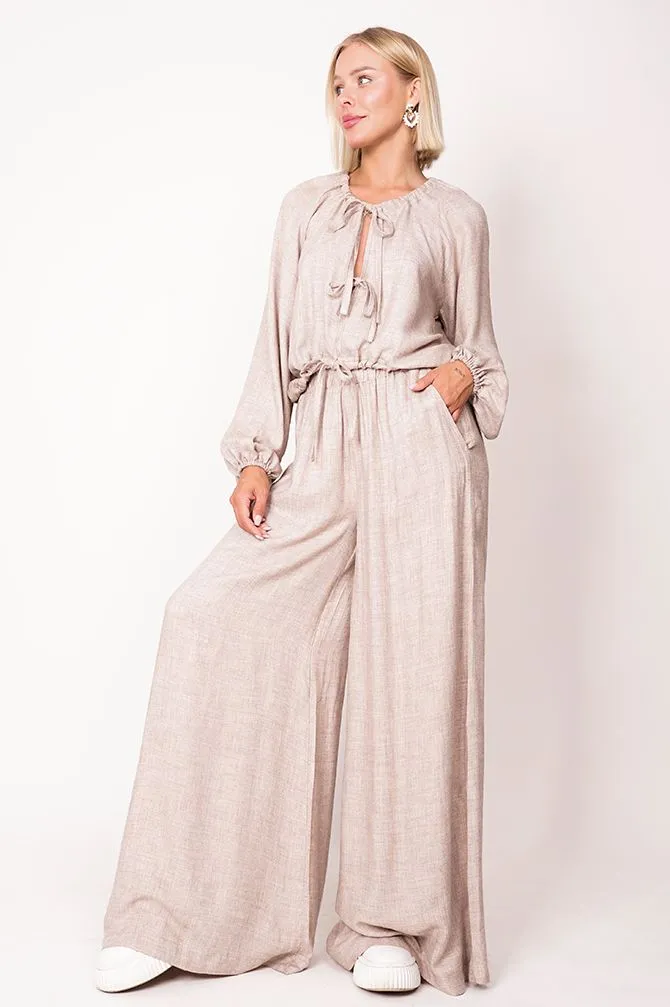 Skye Wide Leg Pants Beige sold by Ivalo.com product image thumbnail 2