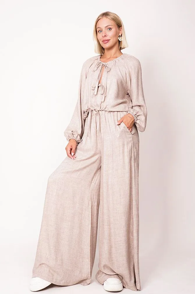 Skye Wide Leg Pants Beige sold by Ivalo.com product image thumbnail 3