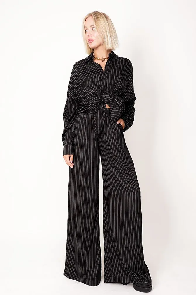 Wide Viscose Trousers Striped sold by Ivalo.com