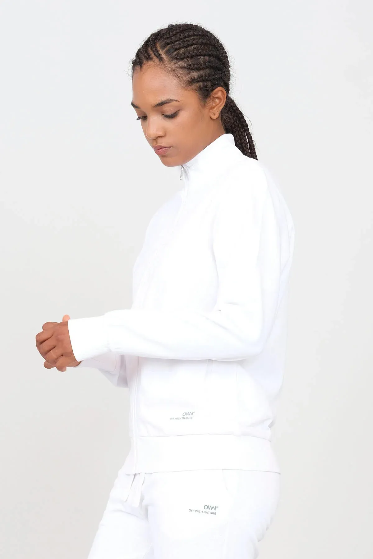 Women's Sweatshirt With A Zipper White sold by Ivalo.com
