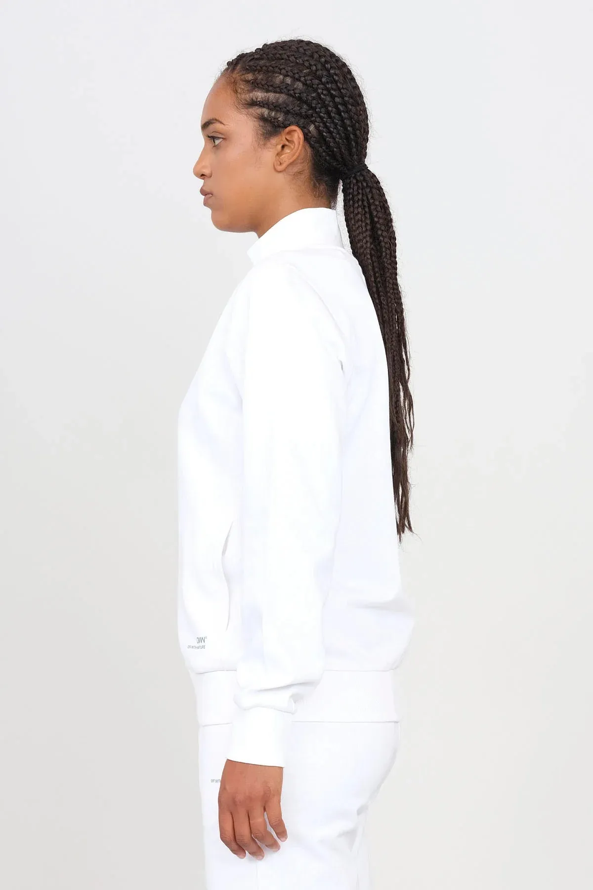 Women's Sweatshirt With A Zipper White sold by Ivalo.com product image thumbnail 3
