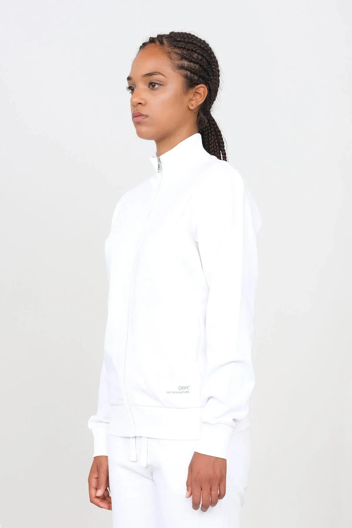 Women's Sweatshirt With A Zipper White sold by Ivalo.com product image thumbnail 2