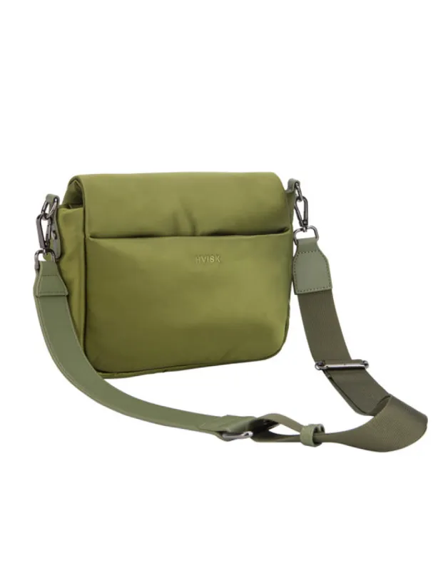 Cayman Pocket Puffer Shiny Twill Green Land made by Ivalo.com