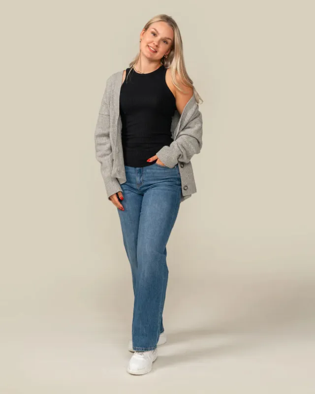 Toive Ribbed Top Black sold by Ivalo.com