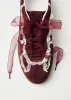 Tb.490 Crochet Burgundy Leather Sneakers sold by Ivalo.com
