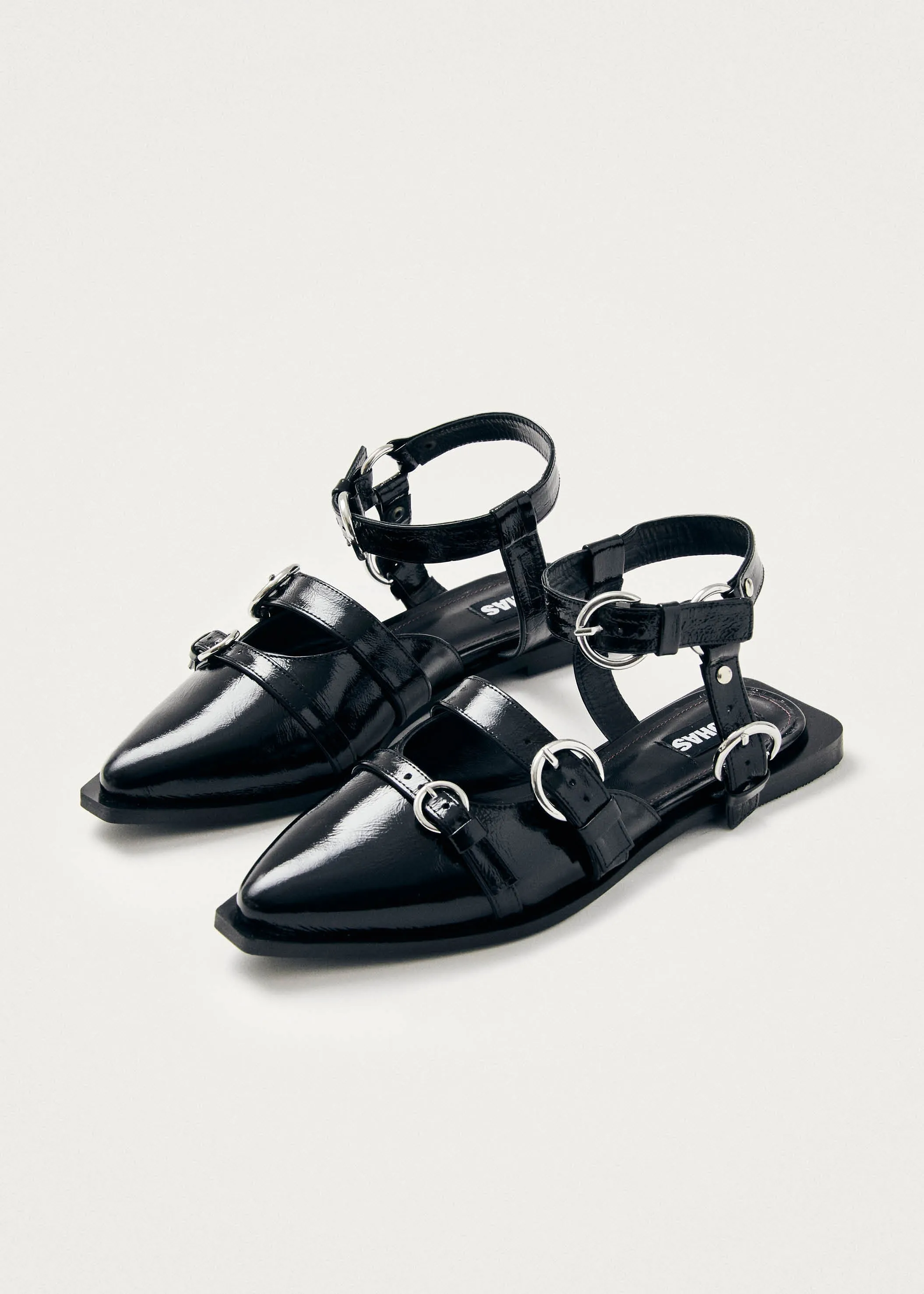 Thalara Onix Black Leather Ballet Flats sold by Ivalo.com product image thumbnail 2