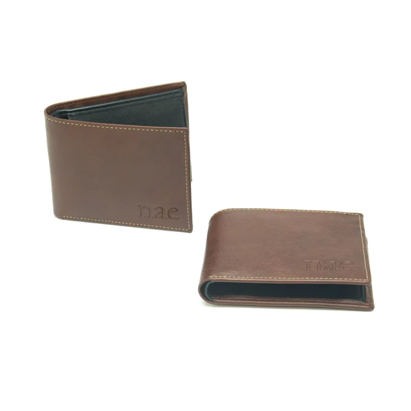 Lyon Brown Wallet With Coin Pocket sold by Ivalo.com