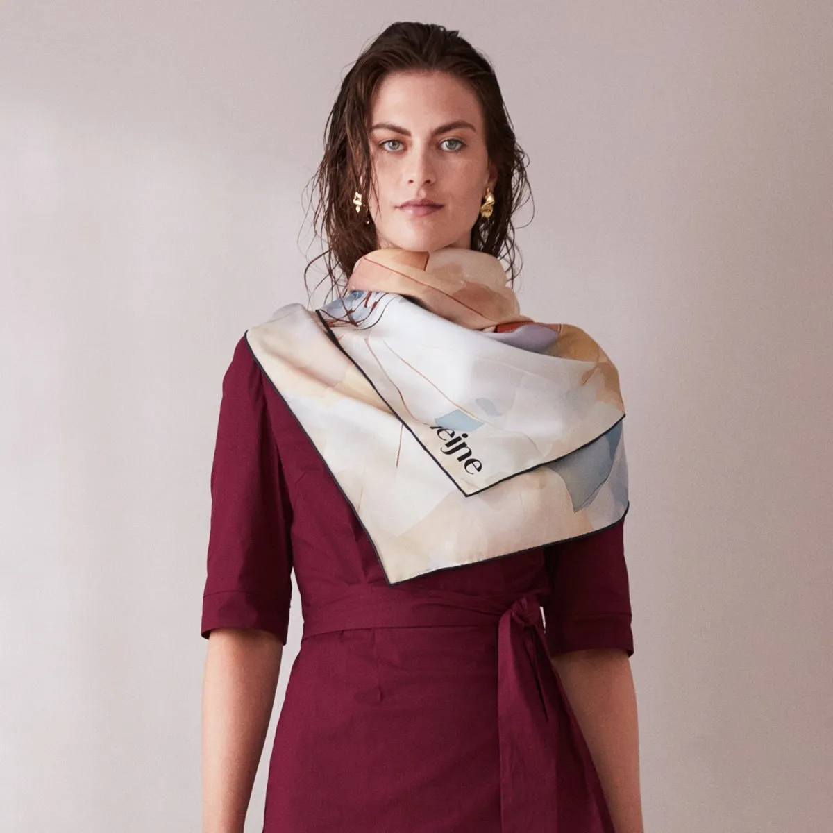 Umbrellas Silk Scarf sold by Ivalo.com product image thumbnail 3