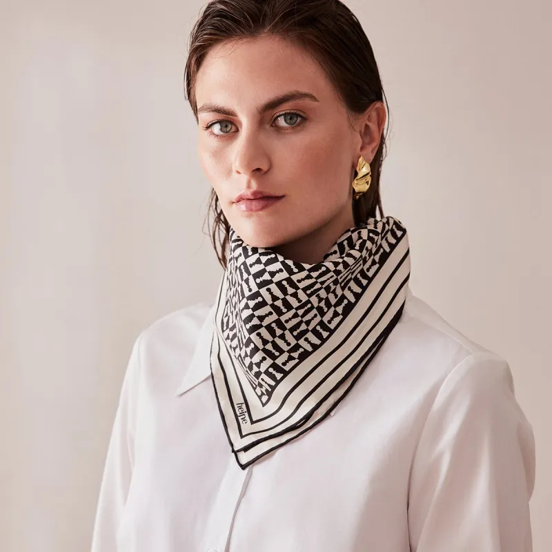 Chess Silk Scarf sold by Ivalo.com