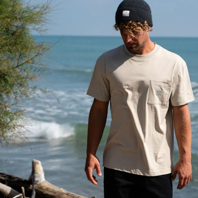 SEAY Men's T-Shirt Cappuccino Delavé sold by Ivalo.com