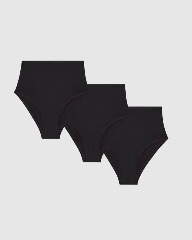 Micro Highwaist Briefs 3-Pack Black sold by Ivalo.com