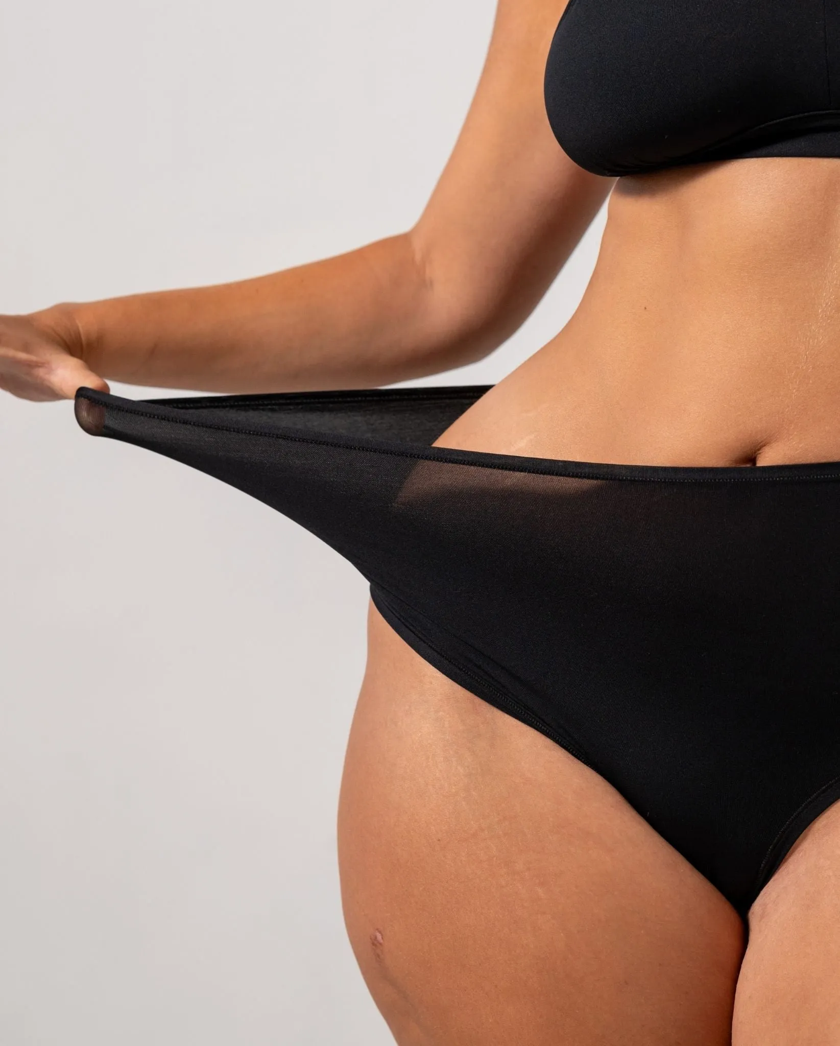 Micro Highwaist Thong 3-Pack Black & Fiery Red sold by Ivalo.com product image thumbnail 5