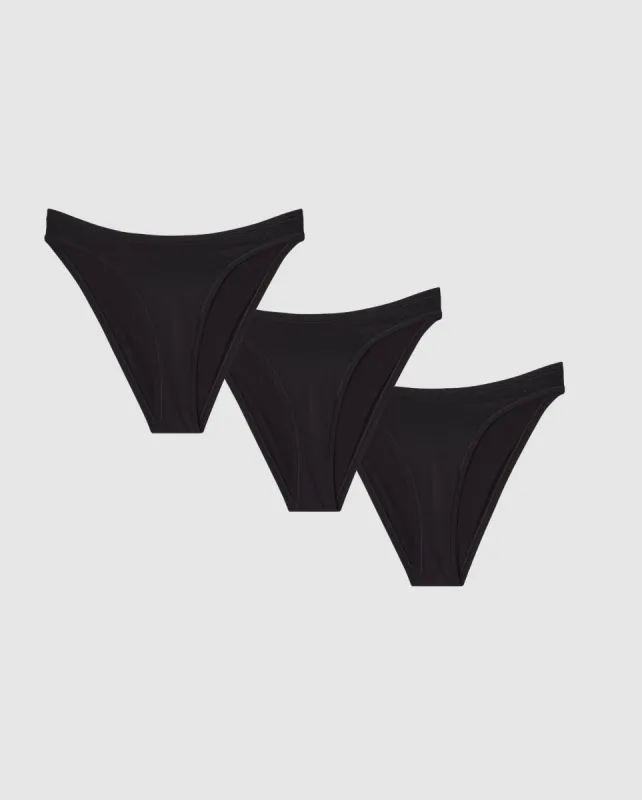 Micro Bikini Briefs 3-Pack Black sold by Ivalo.com