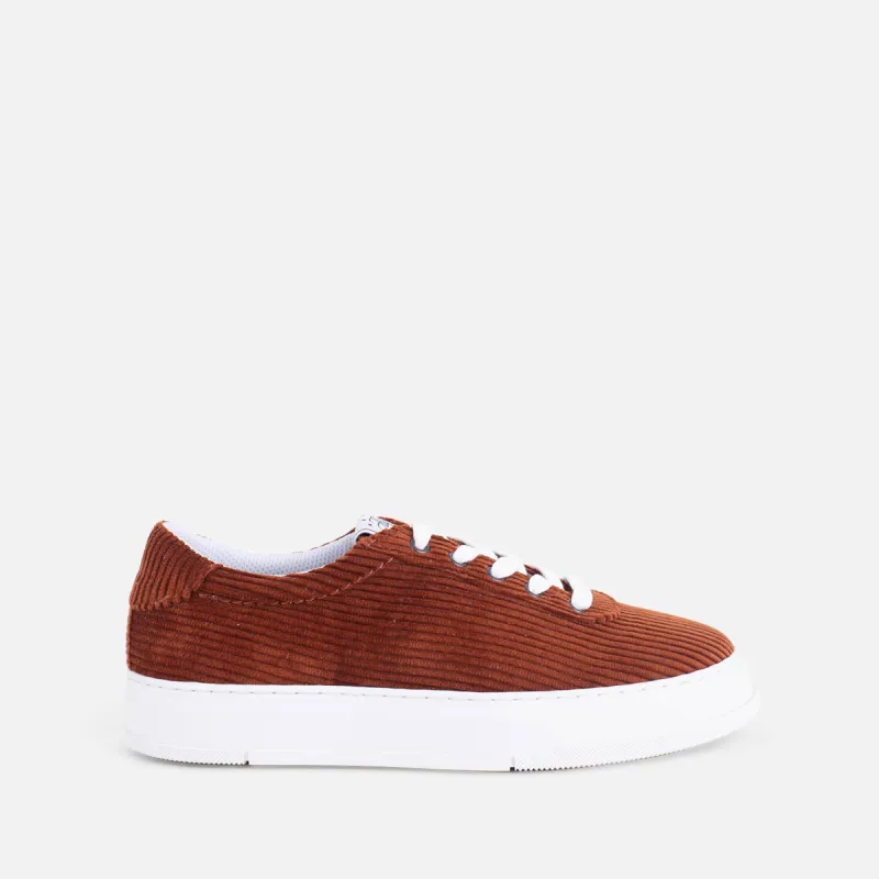 San Pietro 22.7 Corduroy Dark Orange Sneaker sold by Ivalo.com