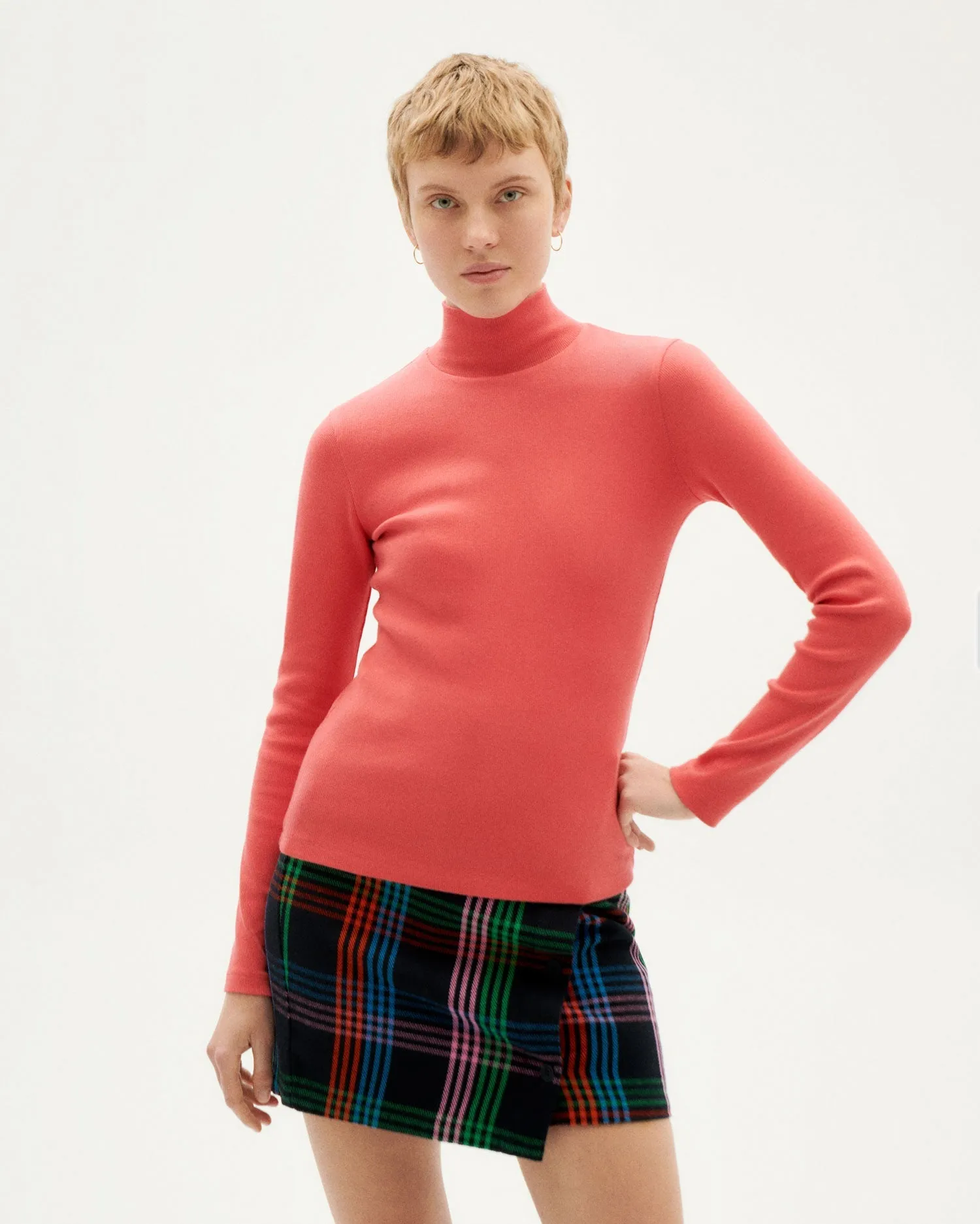 Aine Organic Cotton Rib Top Pink sold by Ivalo.com