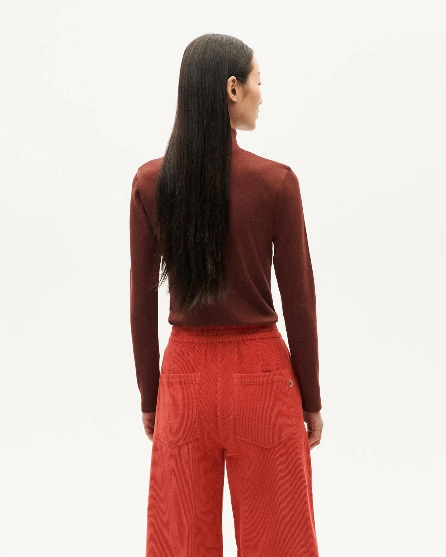 Aine Organic Cotton Rib Top Brown sold by Ivalo.com product image thumbnail 2