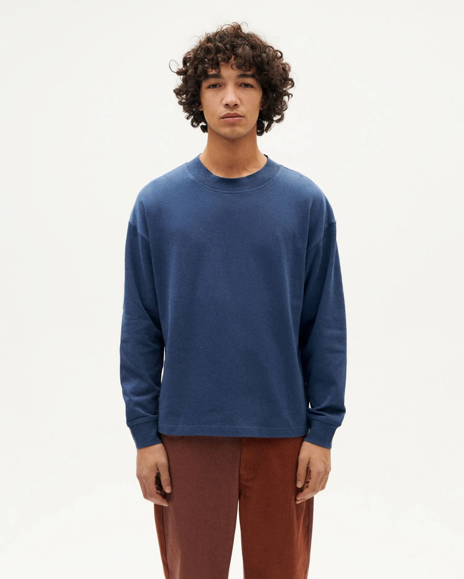 Men's Doug Thick Hemp T-Shirt Blue sold by Ivalo.com