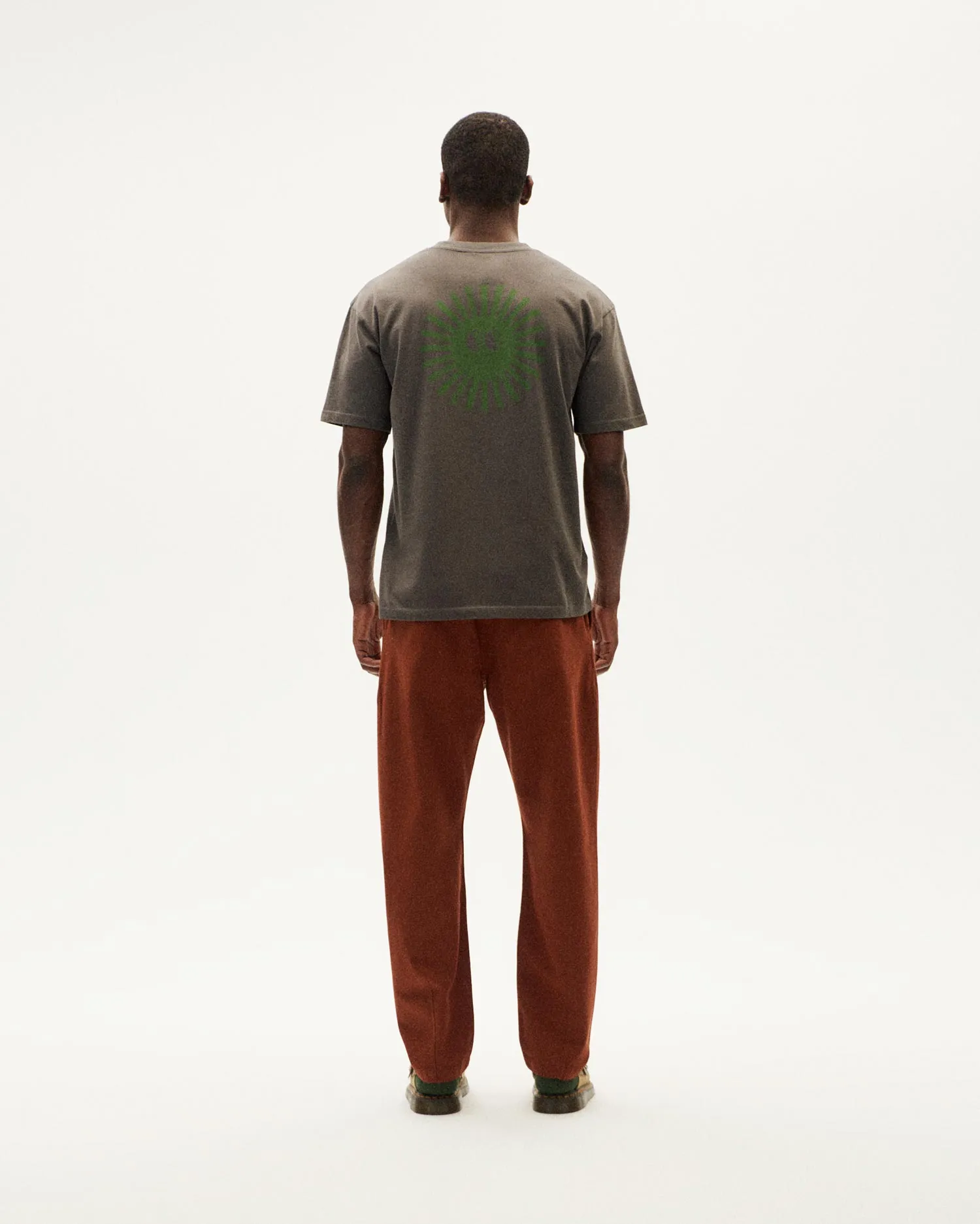 Men's Sun Aaron T-Shirt Green Back Face Grey sold by Ivalo.com product image thumbnail 5