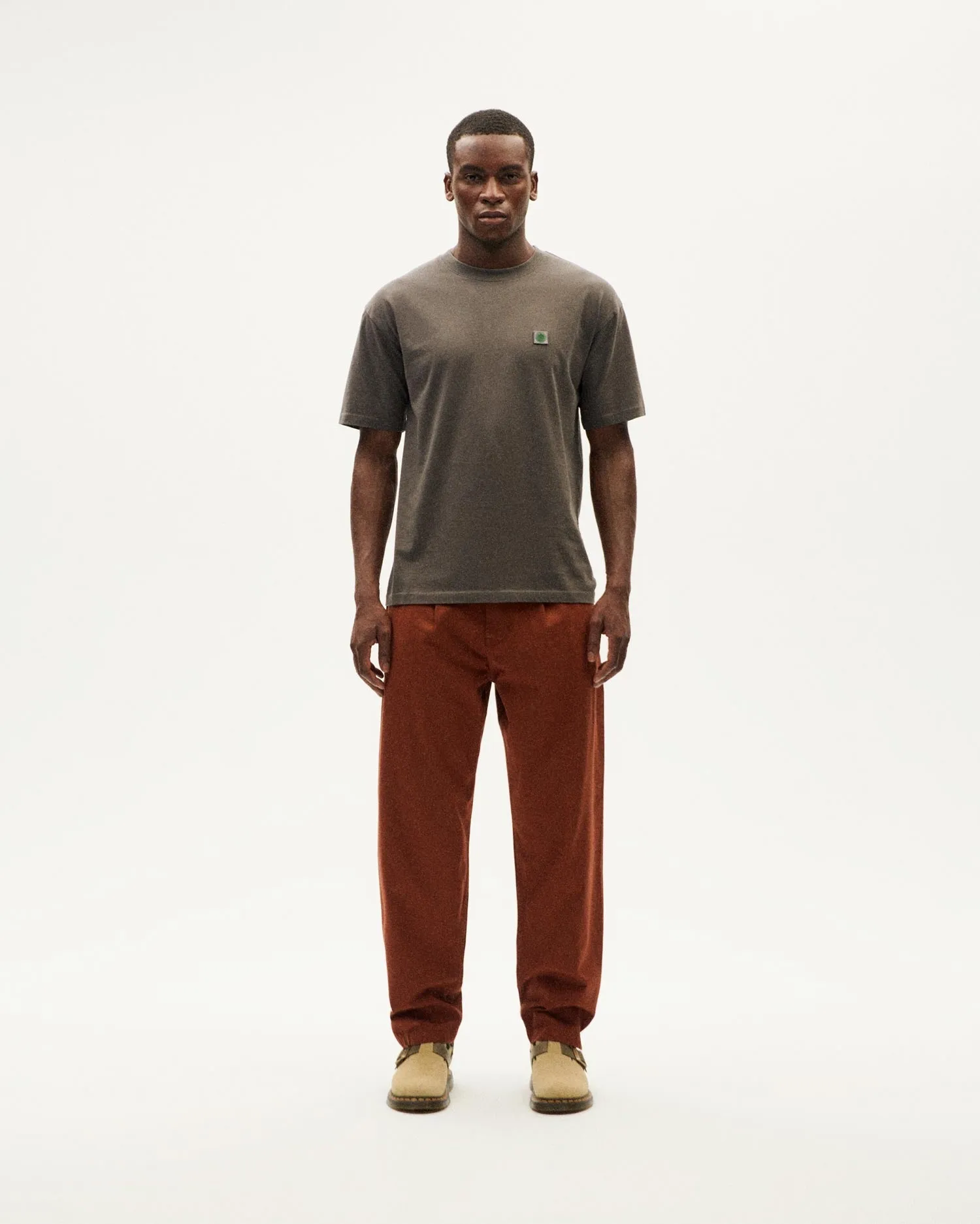 Men's Sun Aaron T-Shirt Green Back Face Grey sold by Ivalo.com product image thumbnail 2