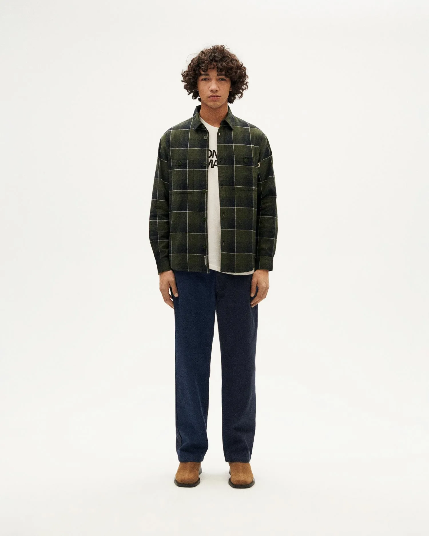 Men's Hans Checks Shirt Green sold by Ivalo.com product image thumbnail 3