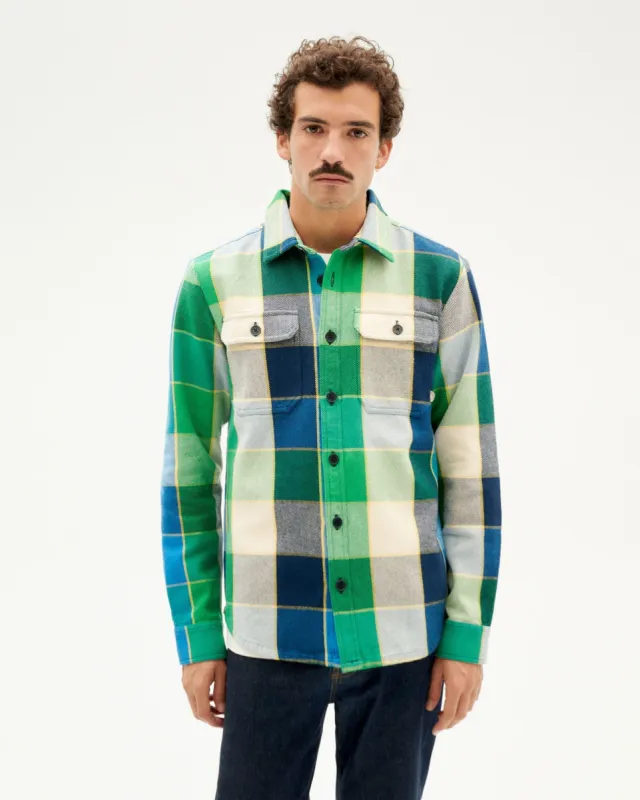Men's Lucas Overshirt Checks Art Blue sold by Ivalo.com
