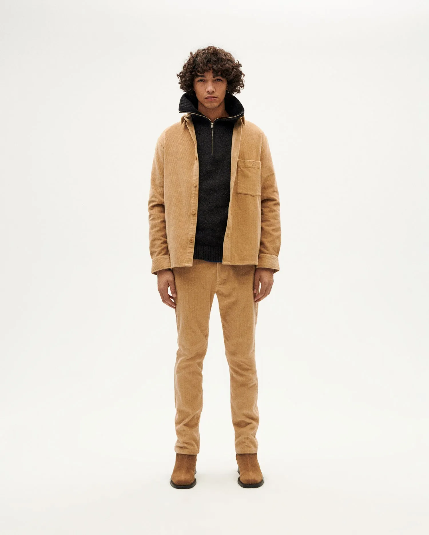 Men's Theo Corduroy Overshirt Beige sold by Ivalo.com product image thumbnail 3