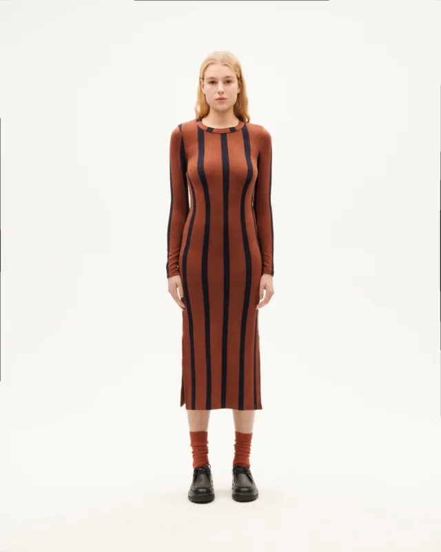 Gina Dress Brown Striped sold by Ivalo.com