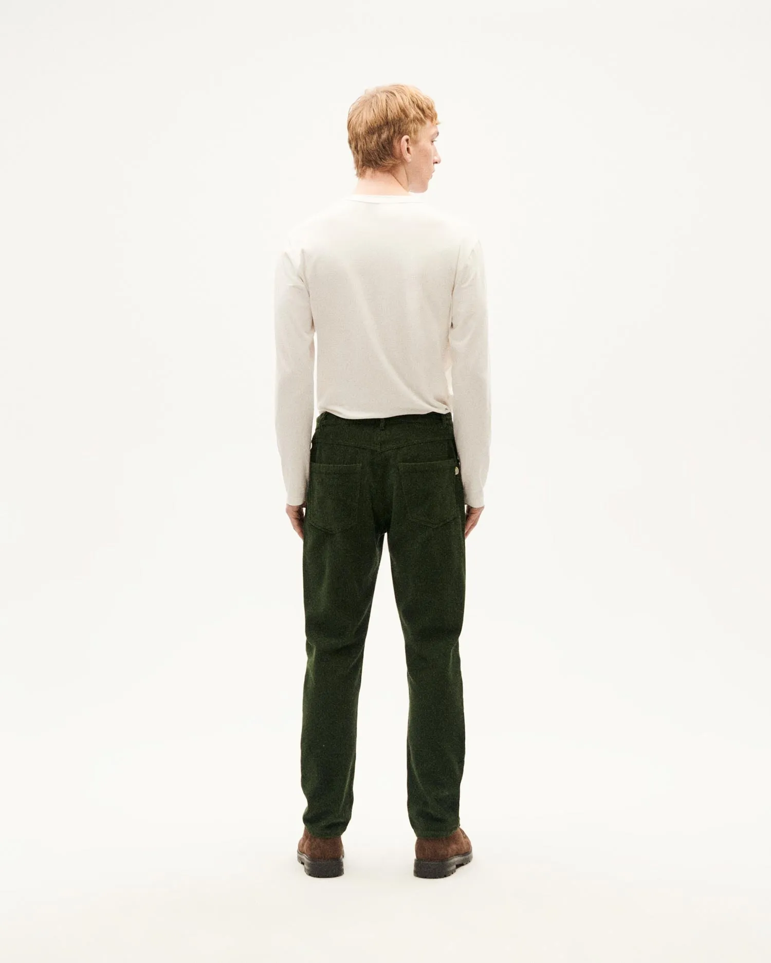 Men's 5 Pockets Corduroy Pants Green sold by Ivalo.com product image thumbnail 2