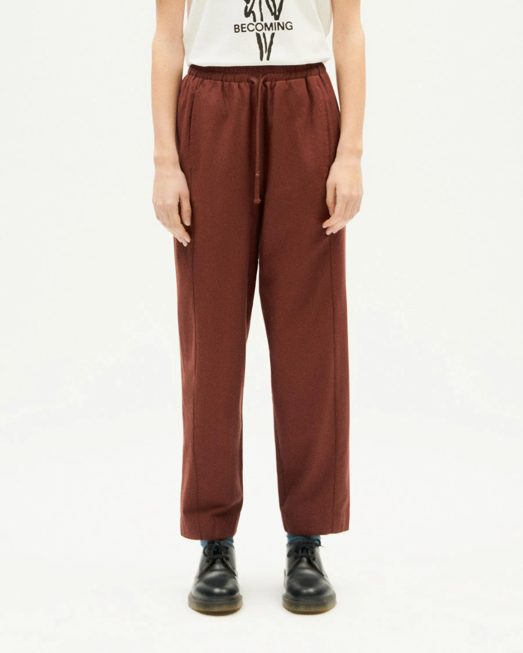 Esther Lyocell Blend Pants Brown sold by Ivalo.com