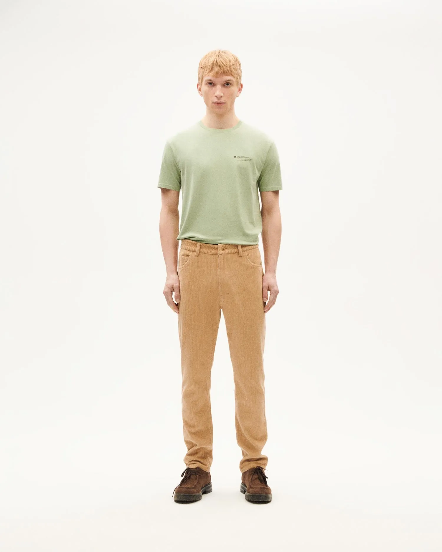 Men's 5 Pockets Corduroy Pants Beige sold by Ivalo.com product image thumbnail 3