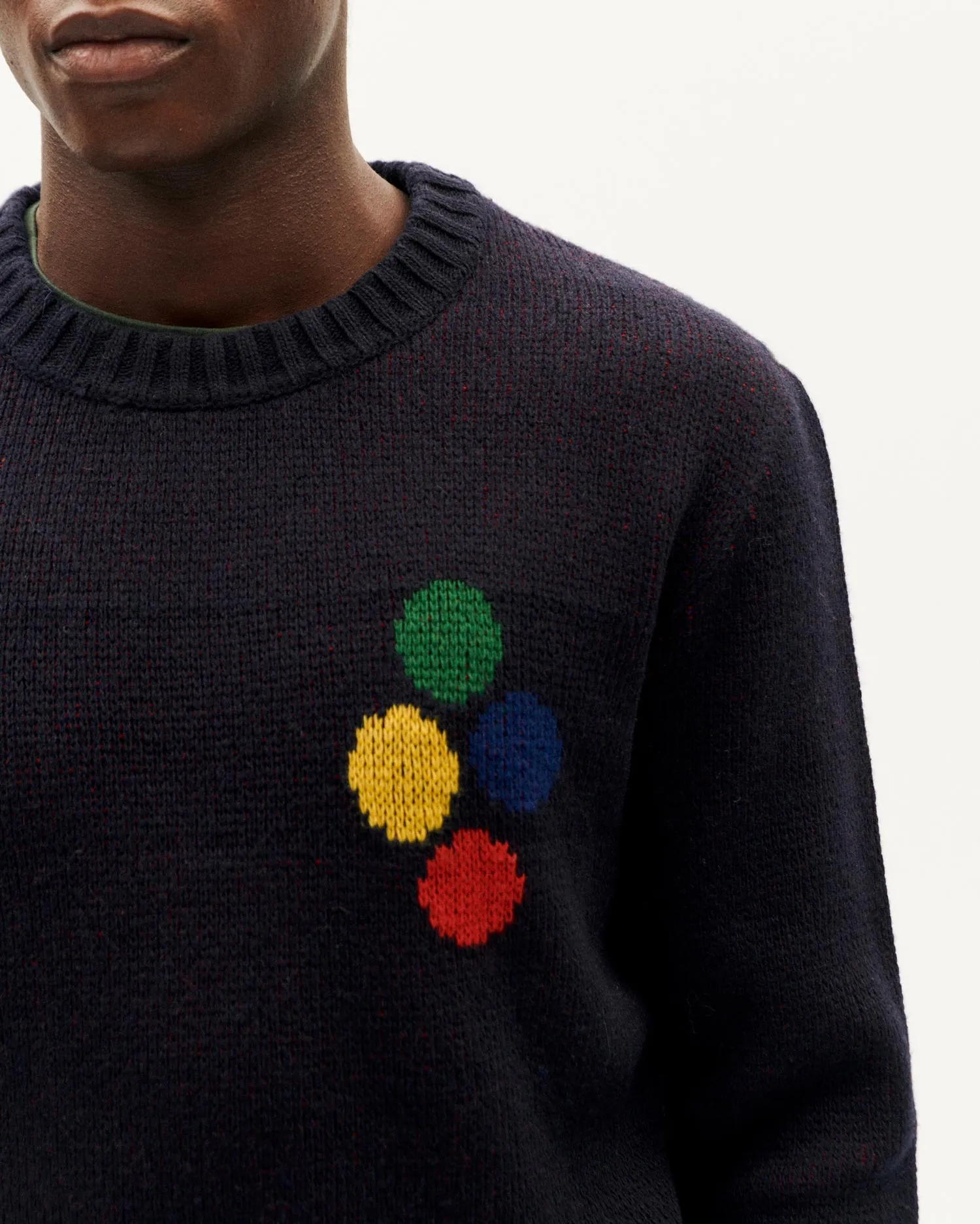 Men's Khem Wool Sweater Dark Blue sold by Ivalo.com product image thumbnail 3