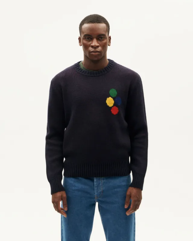 Men's Khem Wool Sweater Dark Blue sold by Ivalo.com