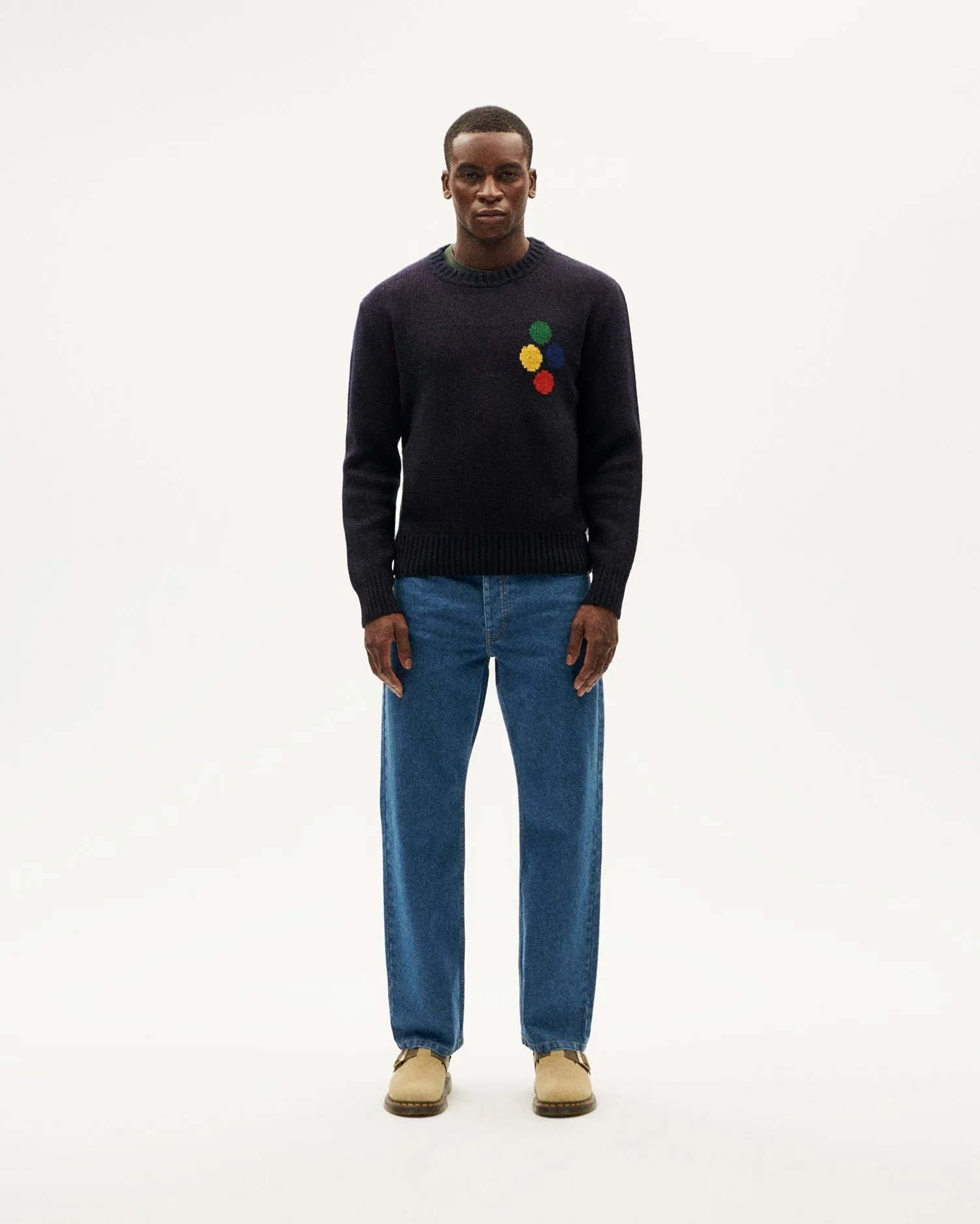 Men's Khem Wool Sweater Dark Blue sold by Ivalo.com product image thumbnail 2