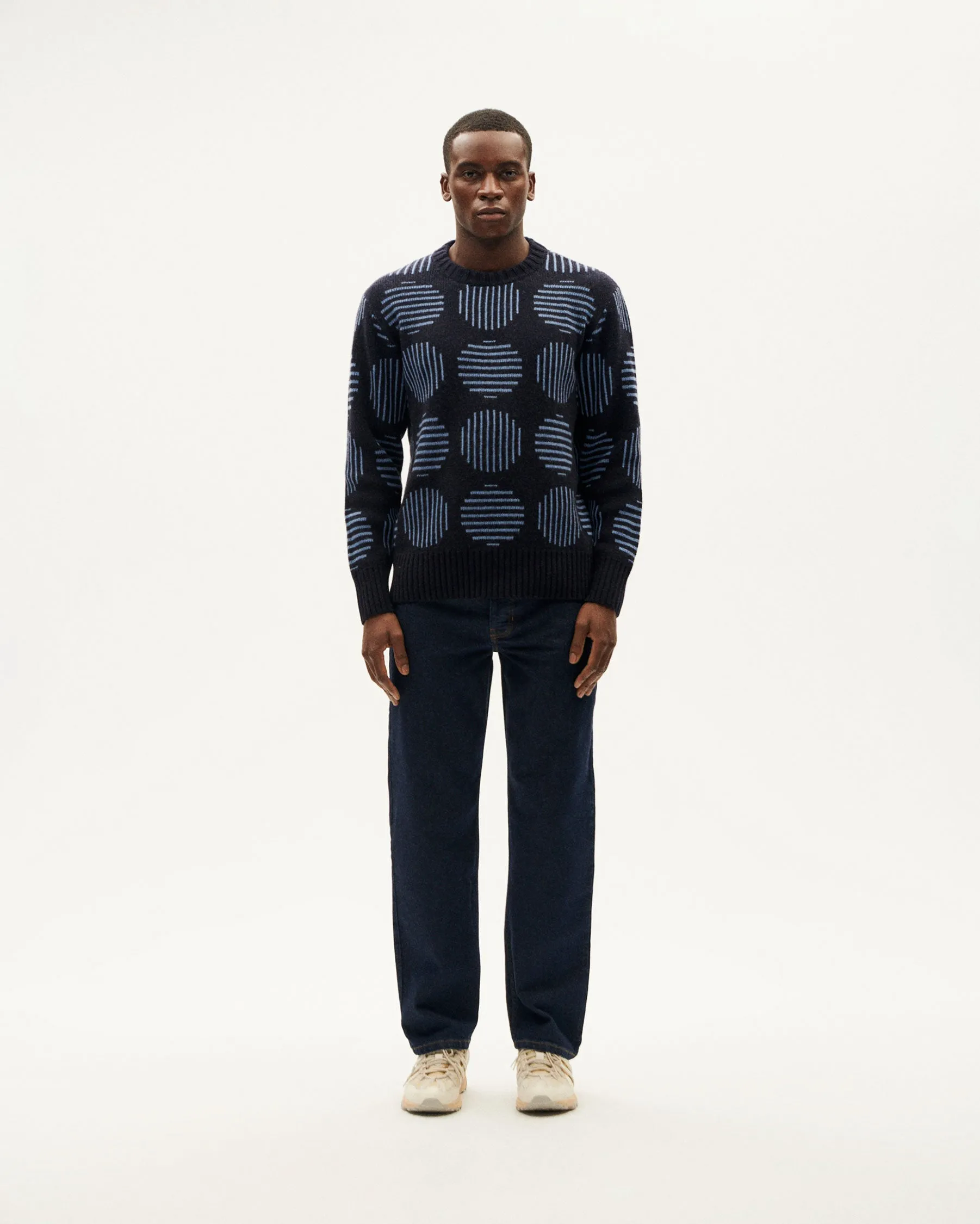 Men's Khem Merino Wool Japan Sweater Blue sold by Ivalo.com product image thumbnail 3