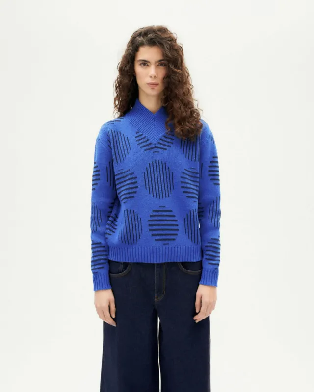Miranda Merino Wool Japan Sweater Blue sold by Ivalo.com