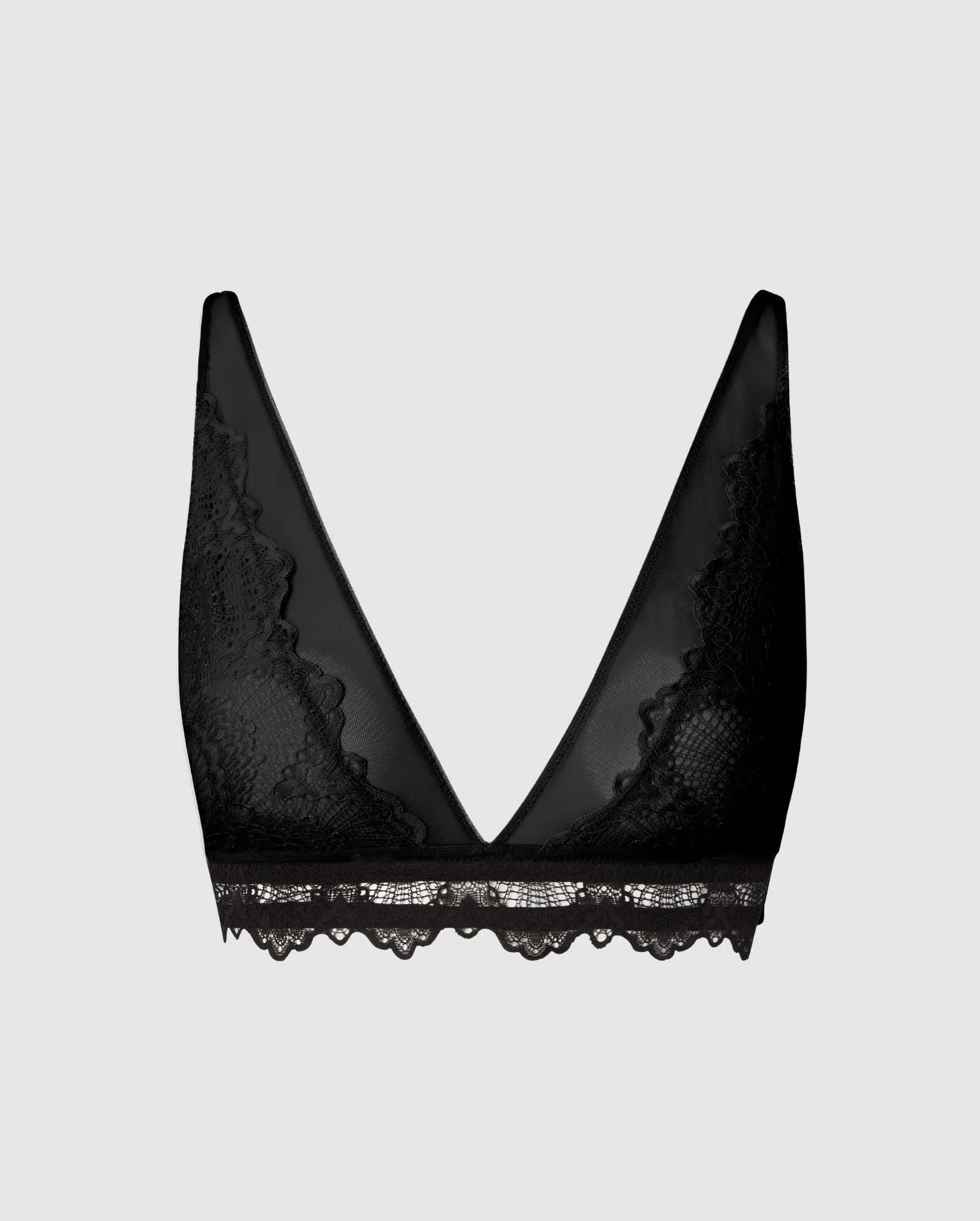 Lace Plunge Bralette Black sold by Ivalo.com