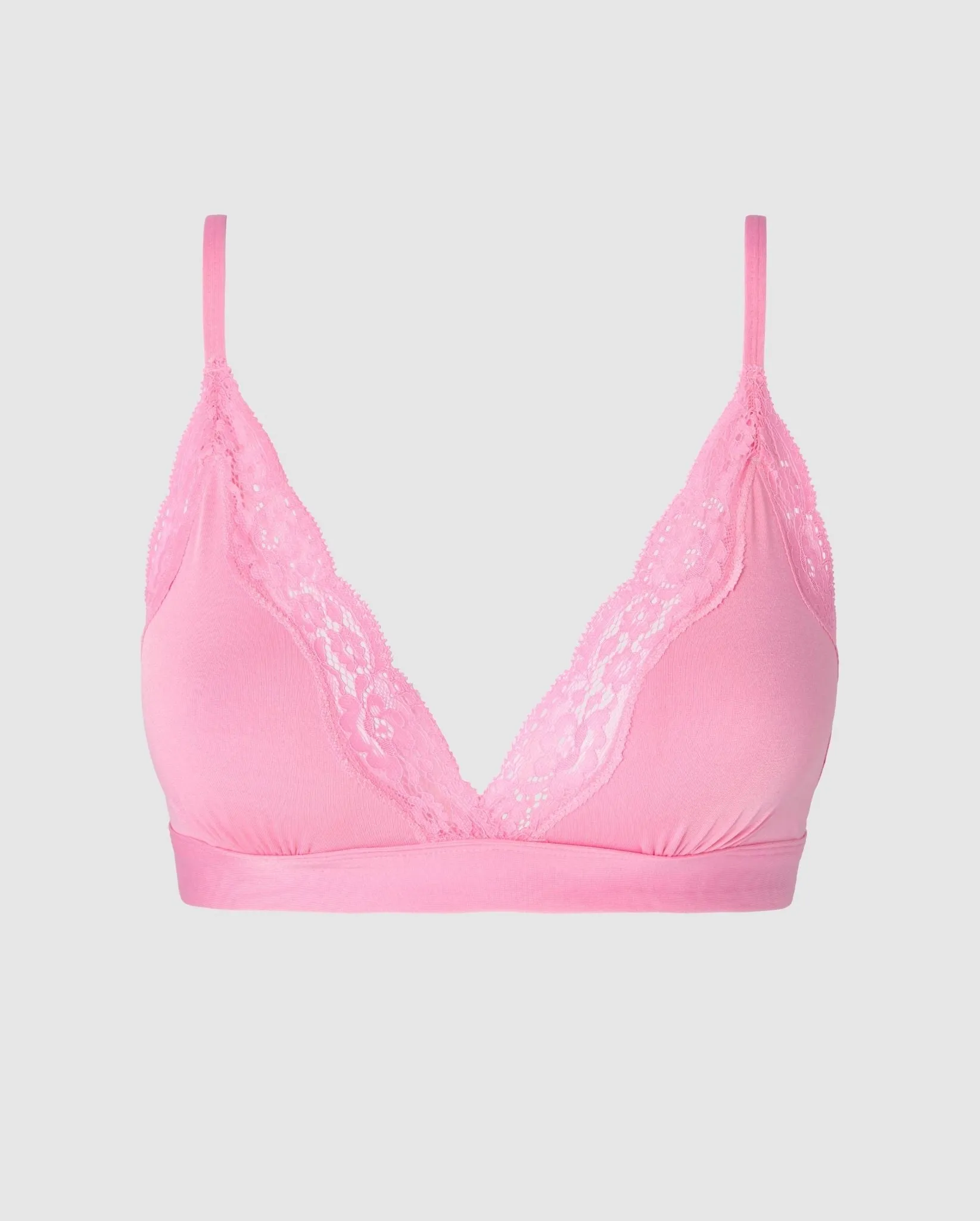 Micro Lace Triangle Bralette Candy Pink sold by Ivalo.com