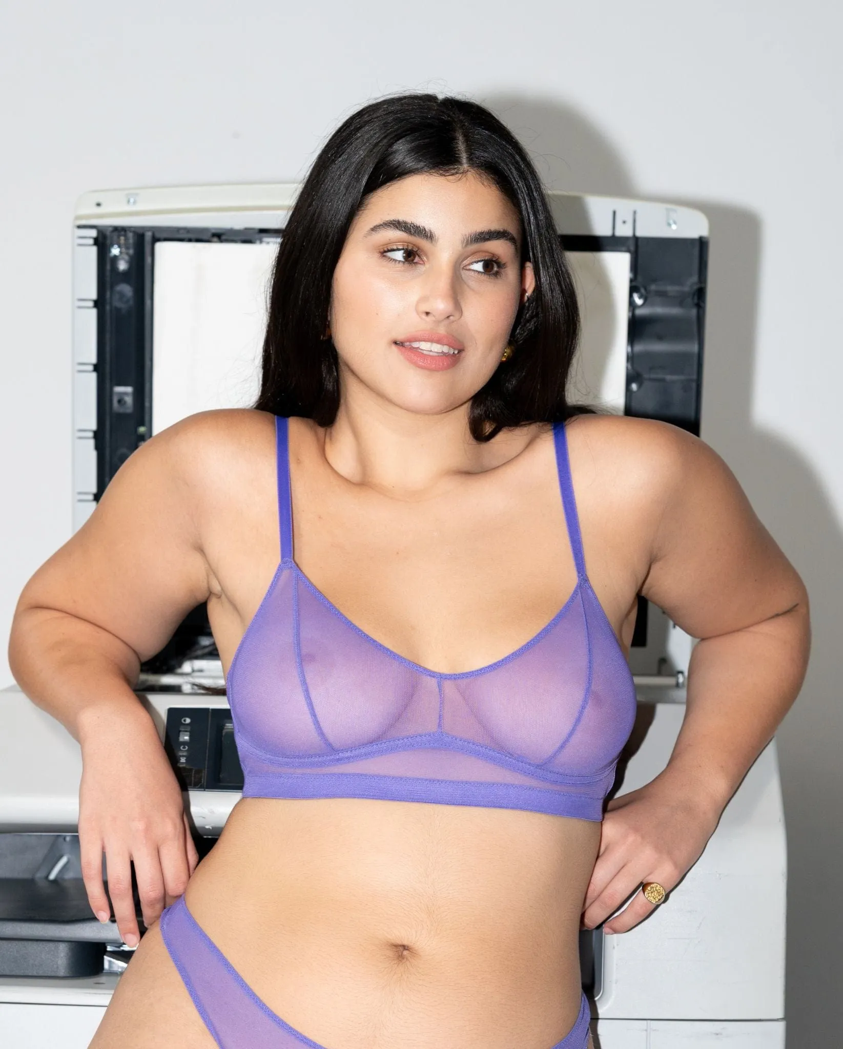 Mesh Balconette Lilac sold by Ivalo.com product image thumbnail 4