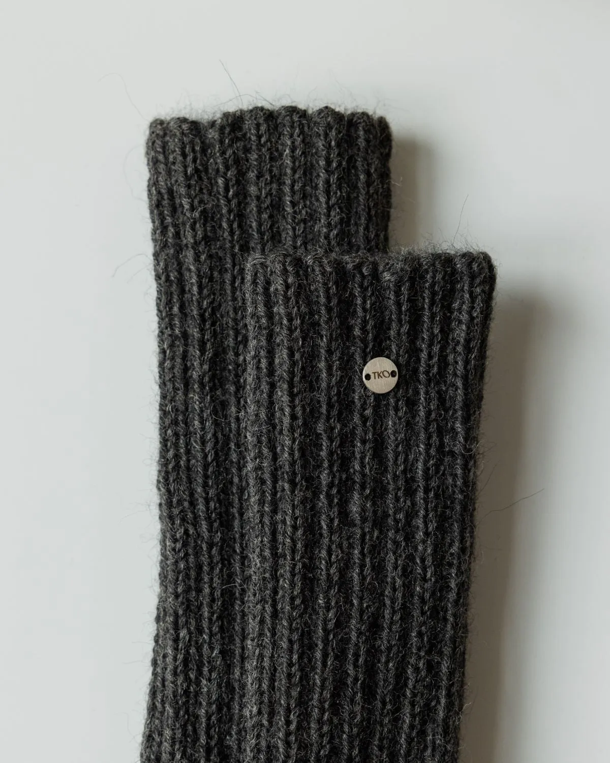 Handmade Rib Wool Socks Charcoal sold by Ivalo.com product image thumbnail 4