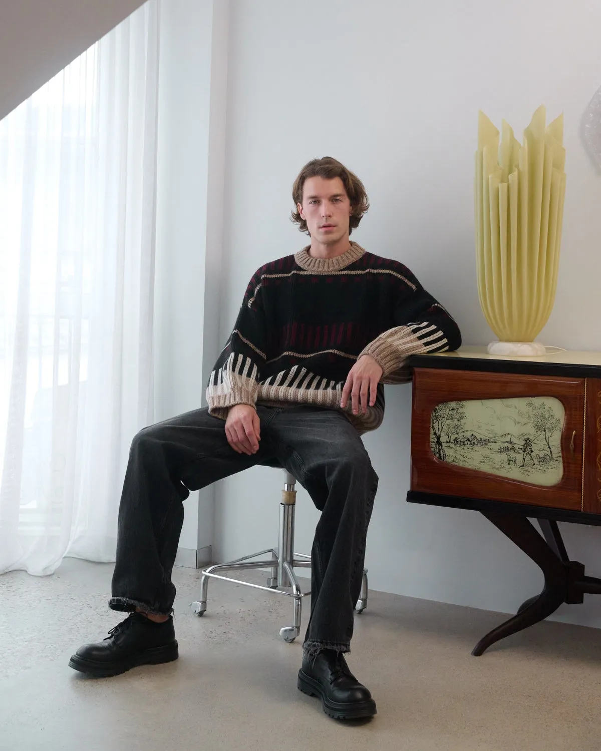 Ethno Alpaca Wool Sweater Black sold by Ivalo.com product image thumbnail 3