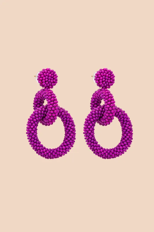 Gia Earrings Boysenberry sold by Ivalo.com